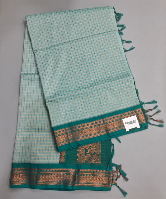 Sky Blue Kalyani Cotton Saree