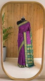 Wine Kalyani Cotton Saree