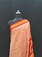 Graceful Peach Kalyani Cotton Saree  