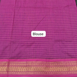 Festive Elegance Black Kalyani Cotton Saree blouse