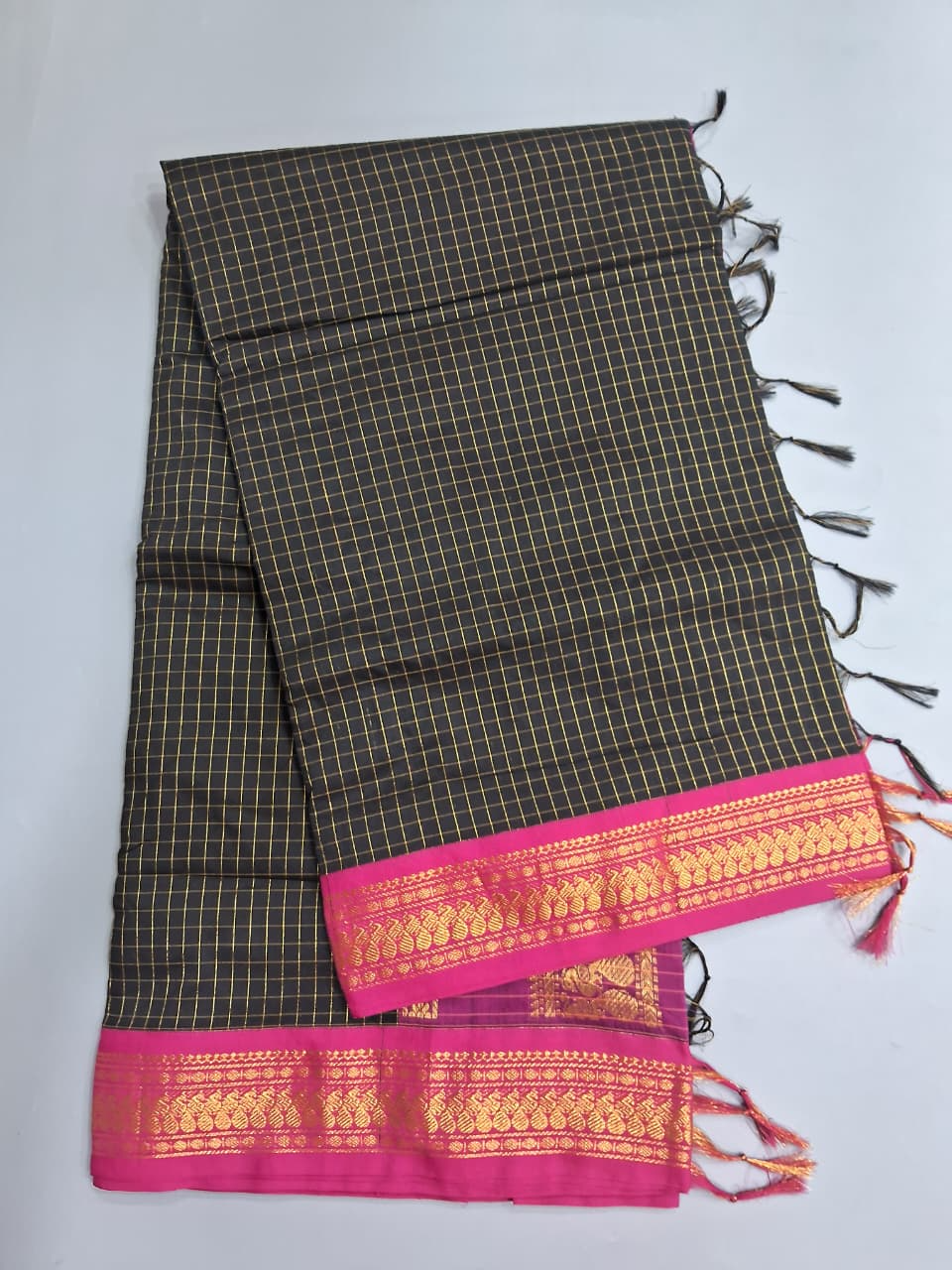 Black Kalyani Cotton Saree