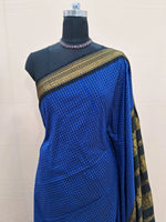 Navy Blue Kalyani Cotton Saree 1