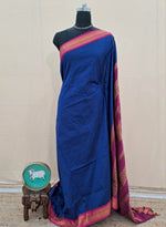 Blue Kalyani Cotton Saree