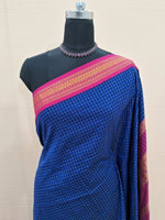 Blue Kalyani Cotton Saree 1