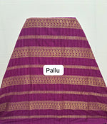 Blue Kalyani Cotton Saree pallu