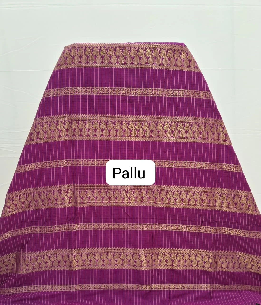 Blue Kalyani Cotton Saree pallu