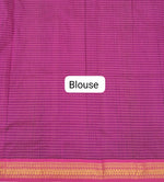 Blue Kalyani Cotton Saree blouse