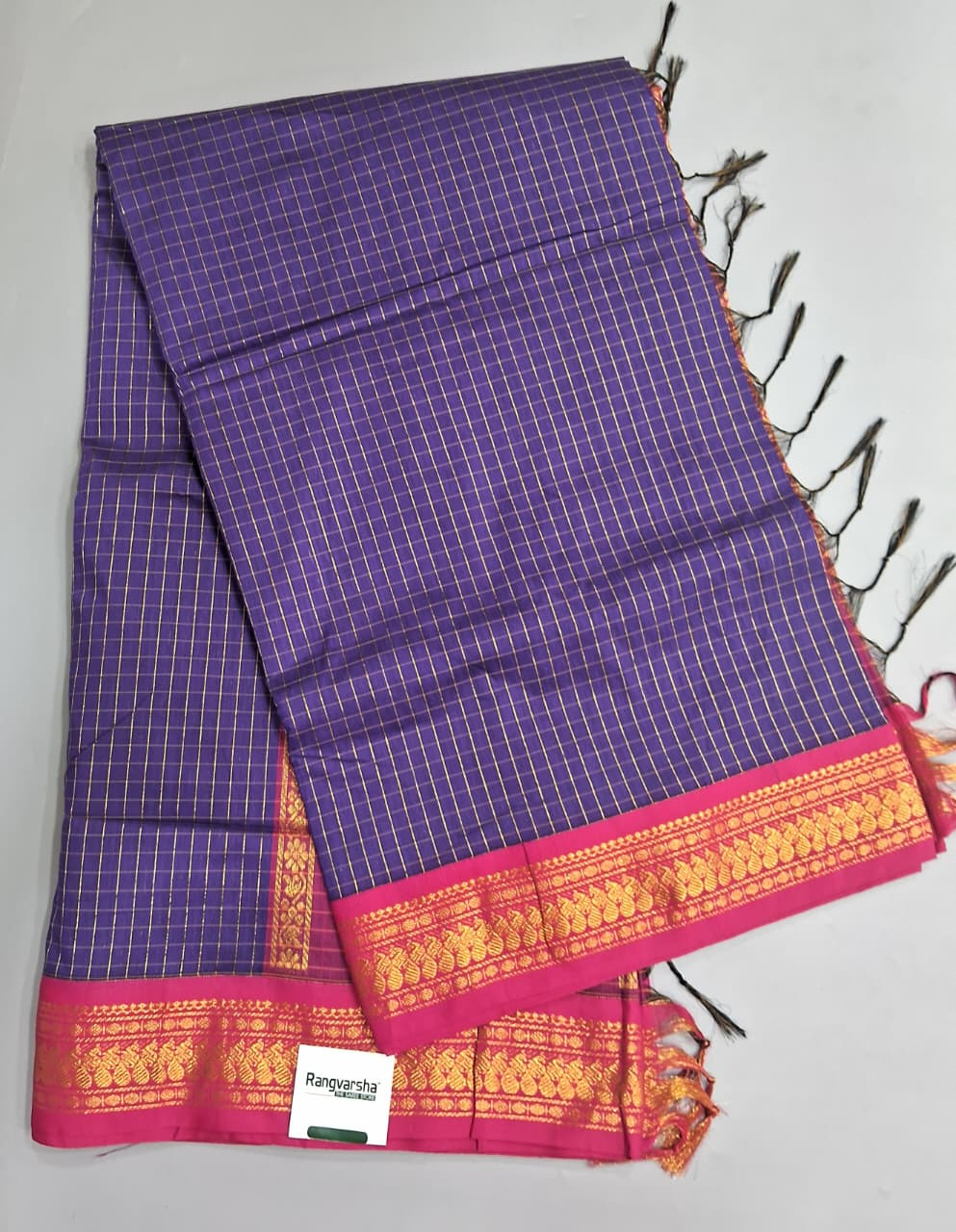 Blue Kalyani Cotton Saree