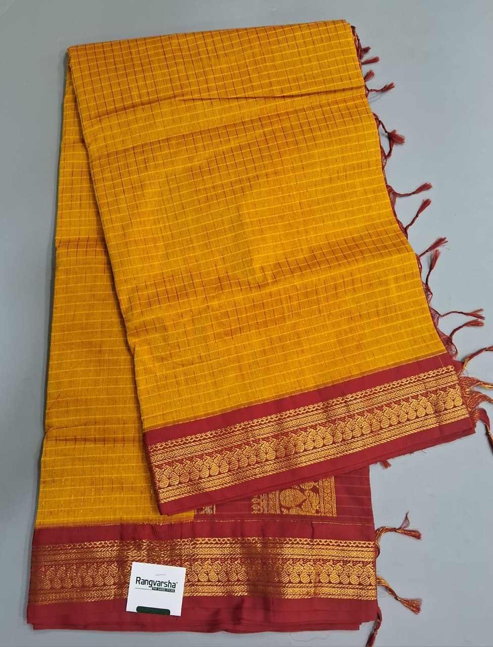 Mango Yellow Kalyani Cotton Saree