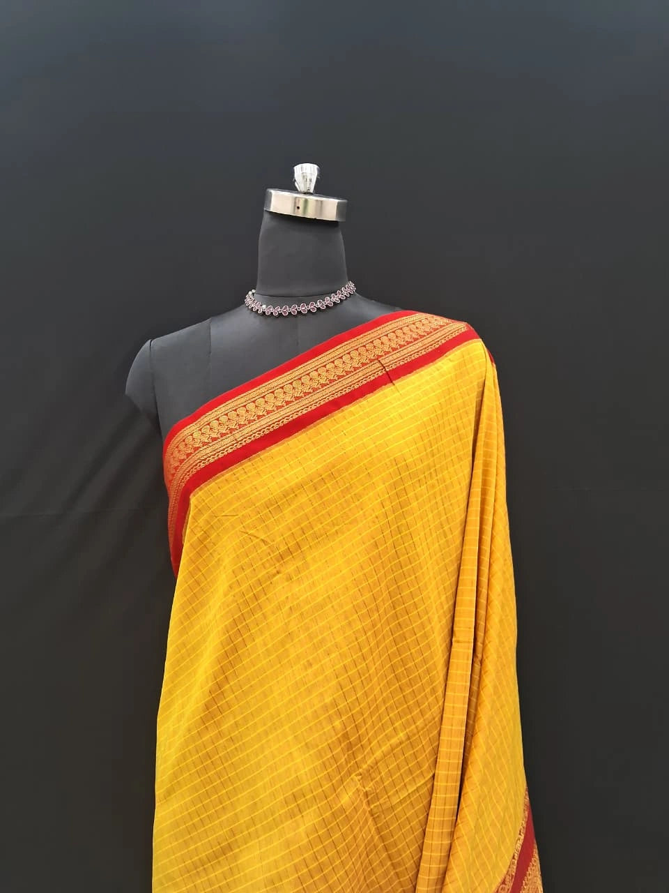 Mango Yellow Kalyani Cotton Saree 