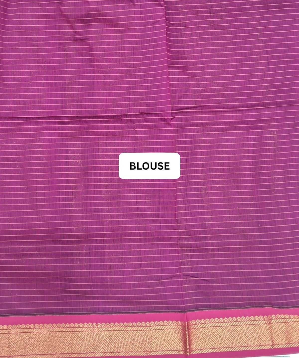 Sand Brown Kalyani Cotton Saree blouse