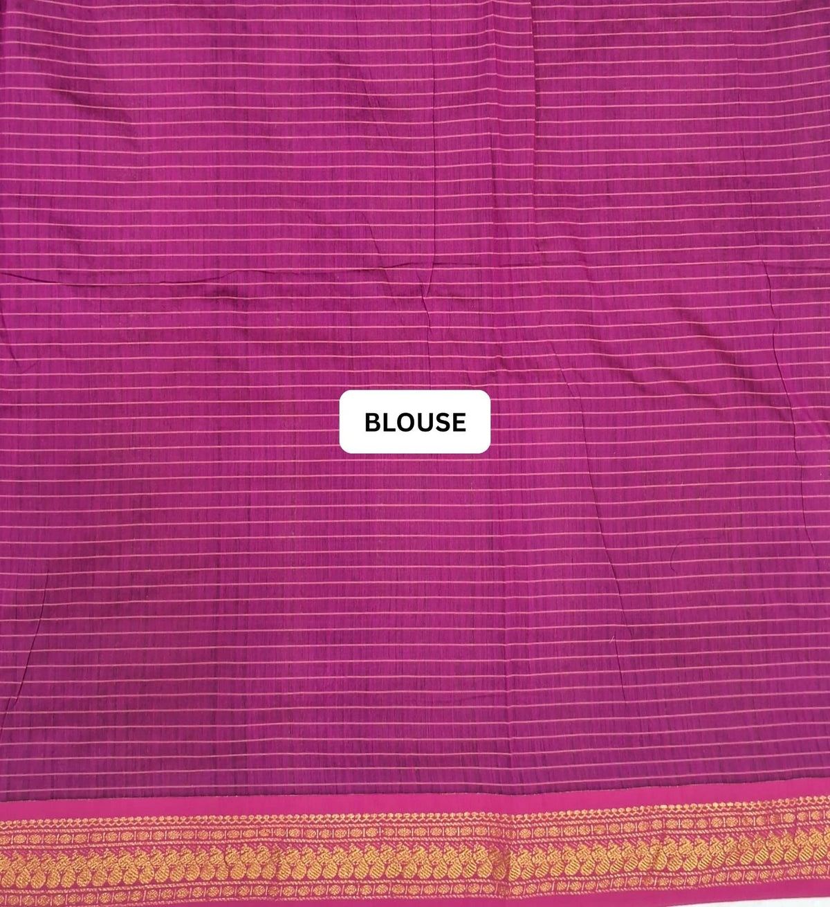 Lavender Kalyani Cotton Saree blouse
