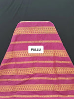 Lavender Kalyani Cotton Saree pallu