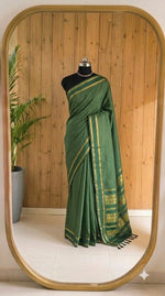 Bottle Green Kalyani Cotton Saree 