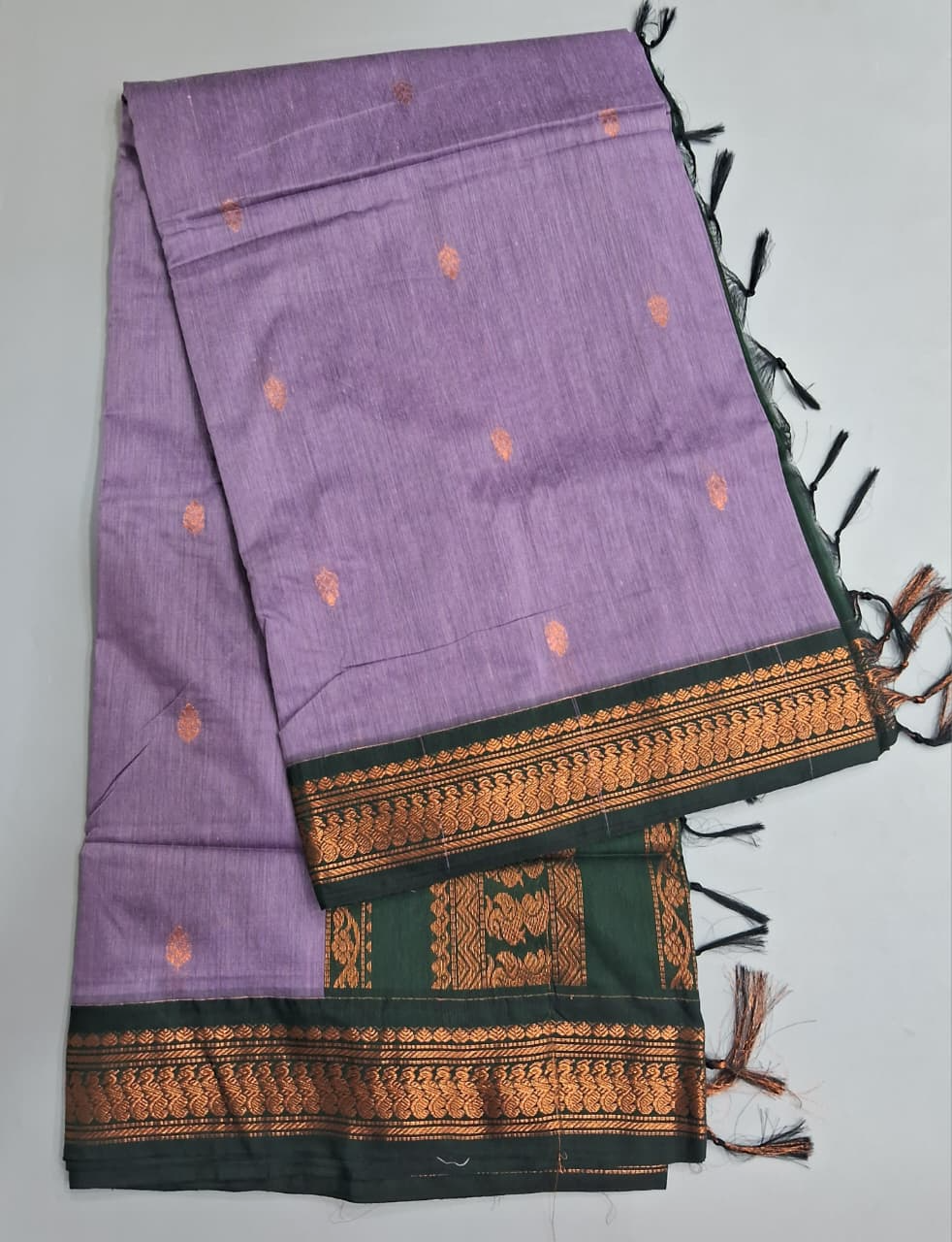 Lavender Kalyani Cotton Saree