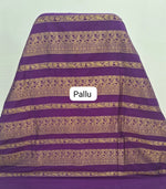 Timeless Wine Kalyani Cotton Saree pallu