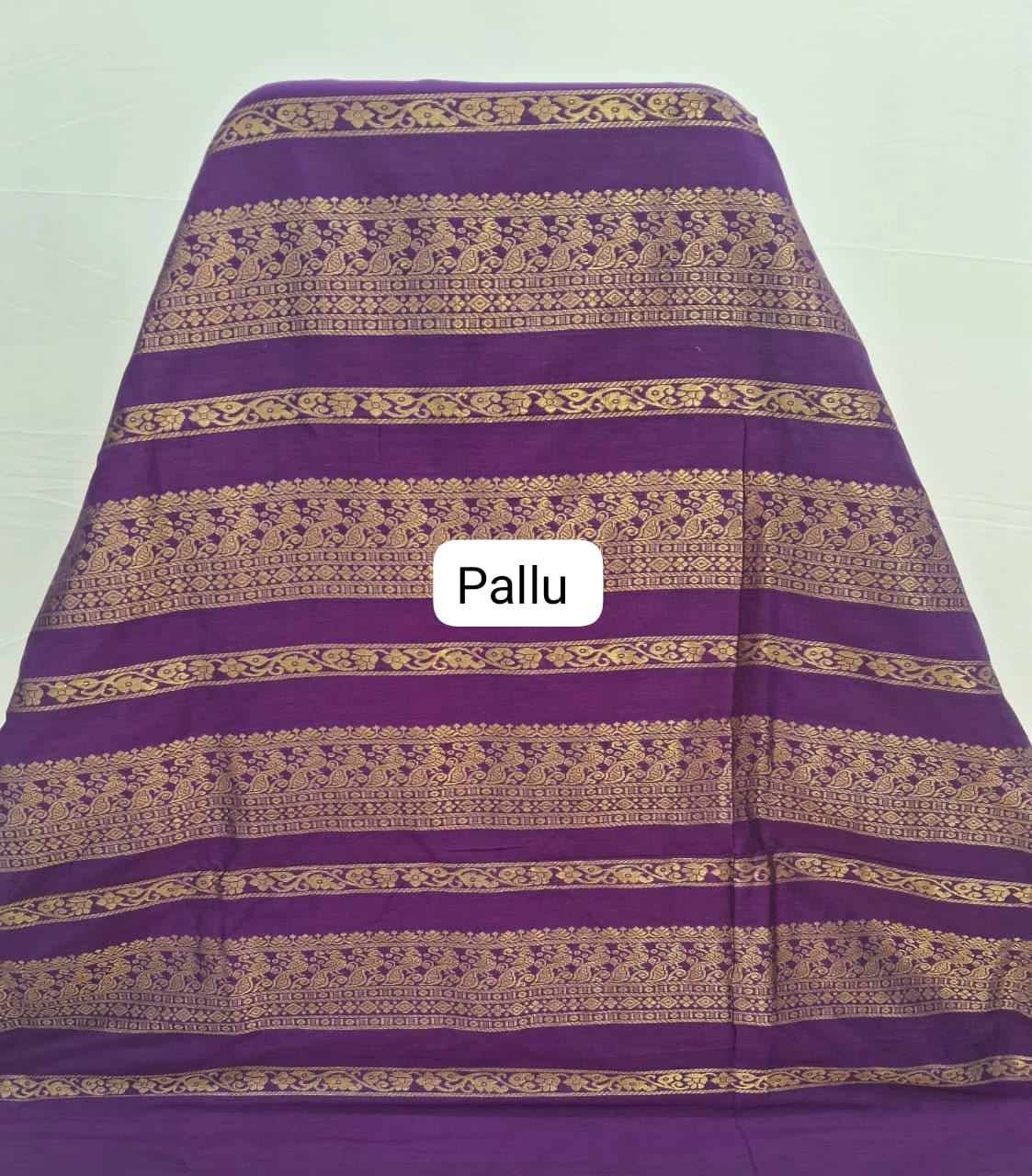 Timeless Wine Kalyani Cotton Saree pallu