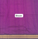 Timeless Wine Kalyani Cotton Saree blouse