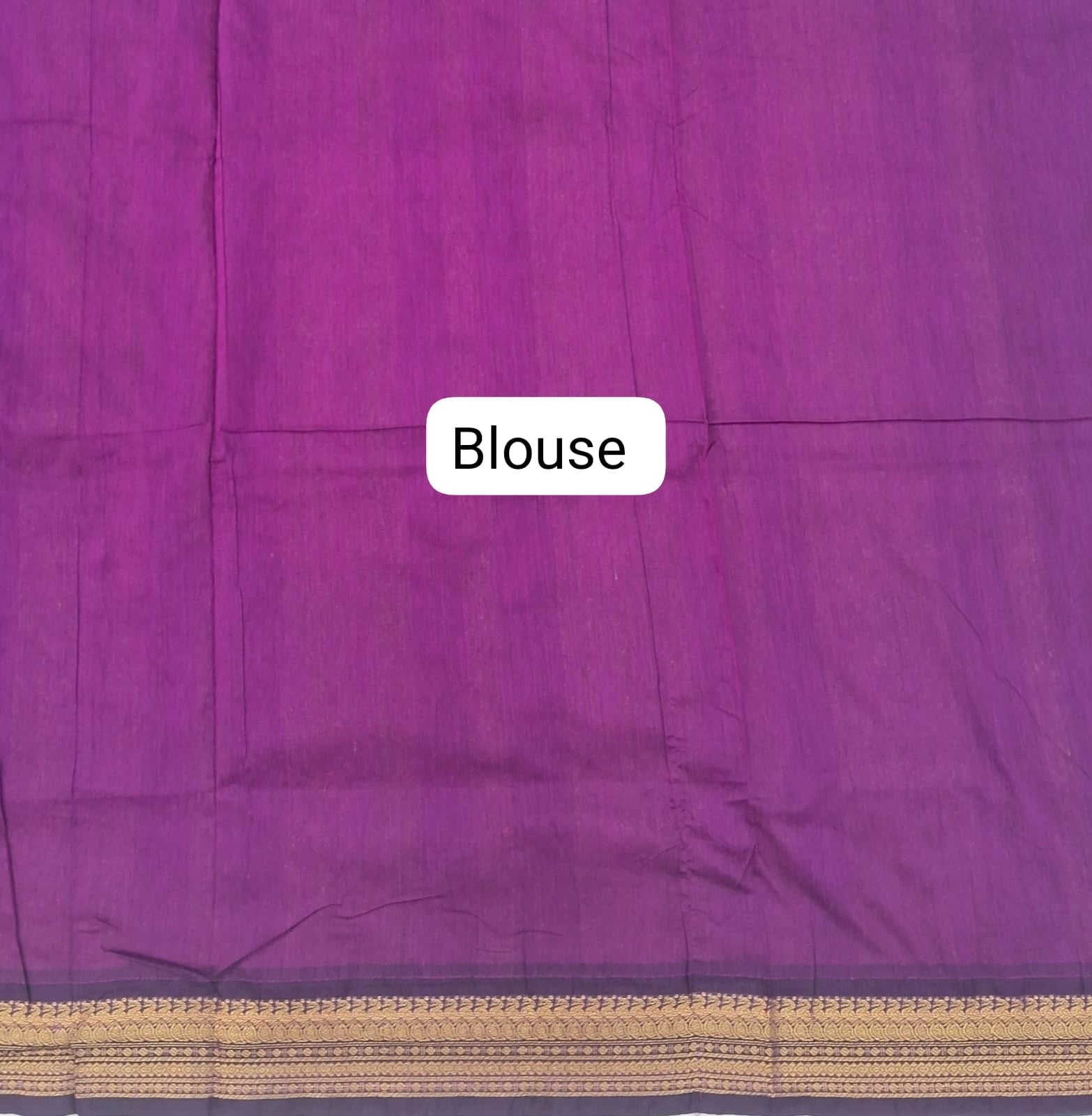 Timeless Wine Kalyani Cotton Saree blouse