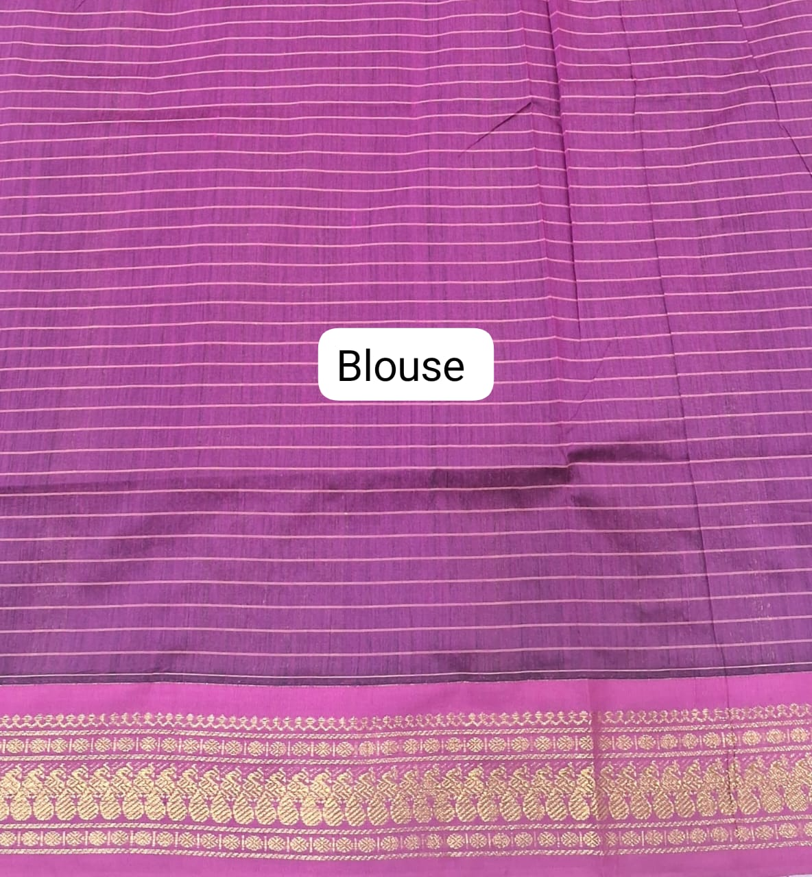 Bottle Green Kalyani Cotton Saree blouse