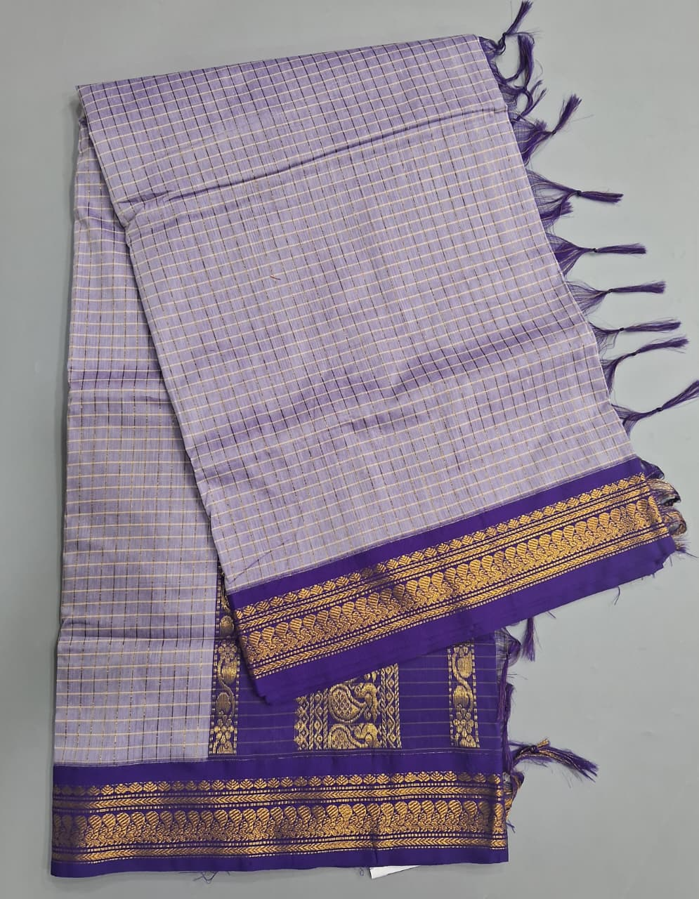 Light Purple Kalyani Cotton Saree 
