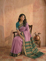Onion Pink Kalyani Cotton Saree