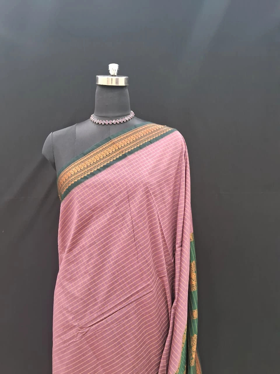 Onion Pink Kalyani Cotton Saree 