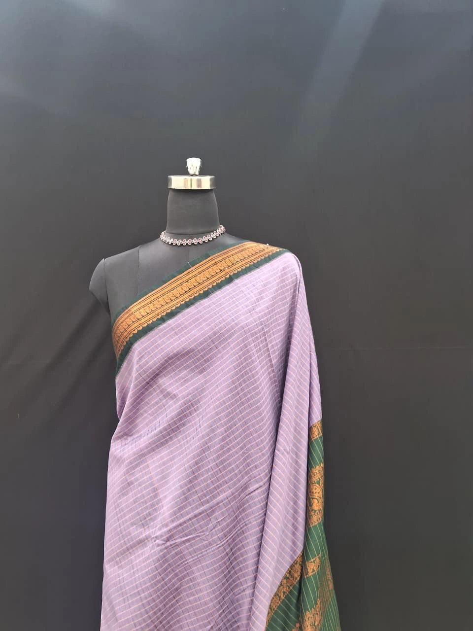  Lavender Kalyani Cotton Saree 
