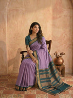  Lavender Kalyani Cotton Saree
