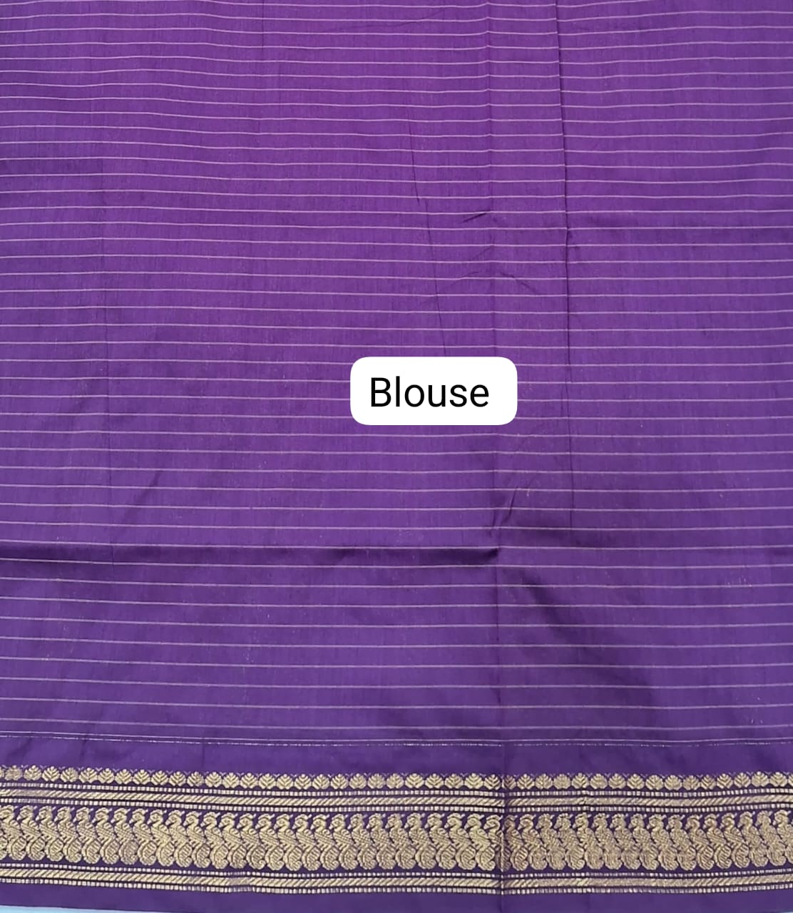 Cream Kalyani Cotton Saree blouse