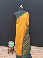 Graceful Mango Yellow Kalyani Cotton Saree