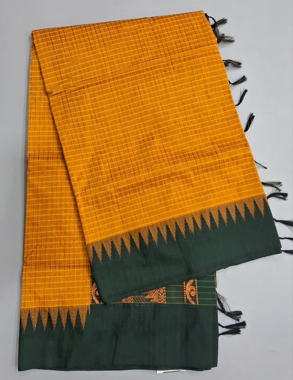 Mango Yellow Kalyani Cotton Saree