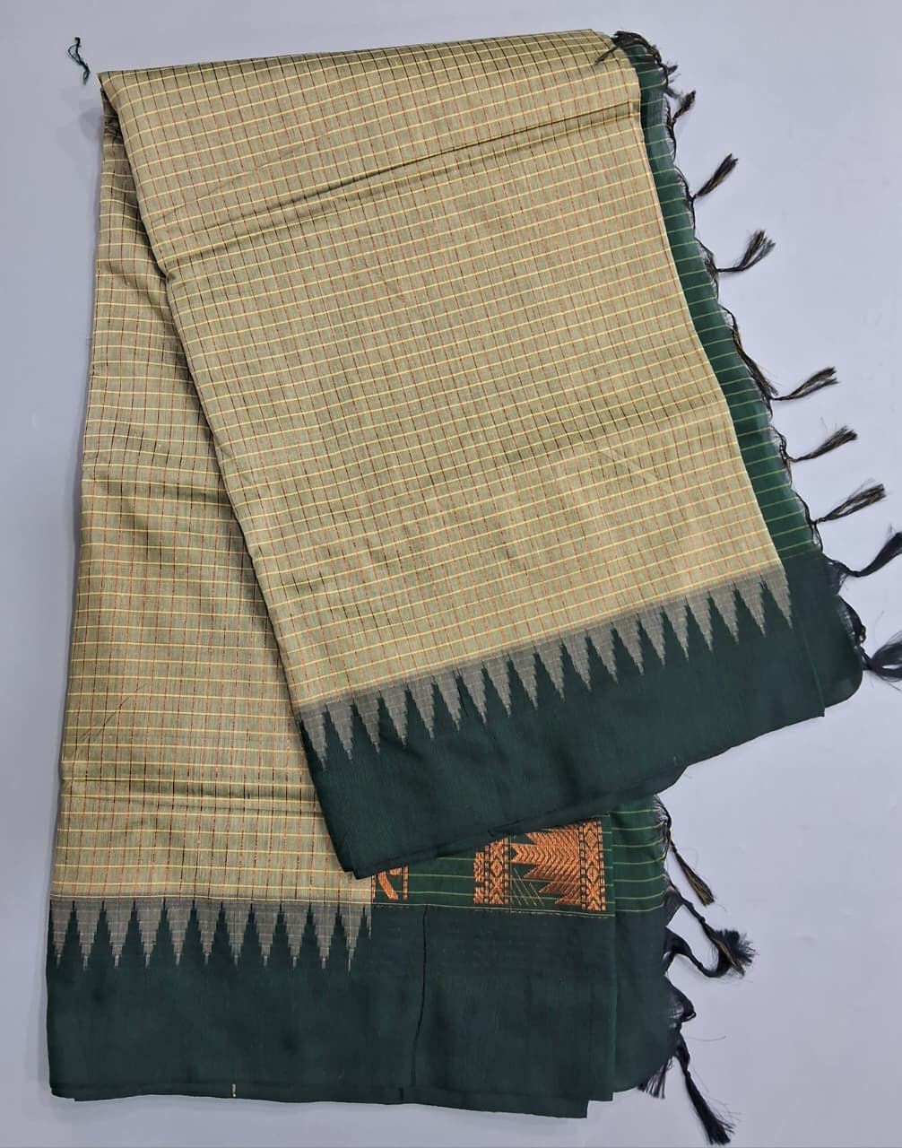 Light Pista Green Kalyani Cotton Saree