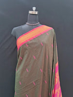Dark brown Kalyani cotton saree 1