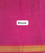 Dark brown Kalyani cotton saree Blouse
