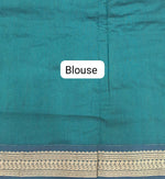 Exquisite dark green Kalyani cotton saree Blouse