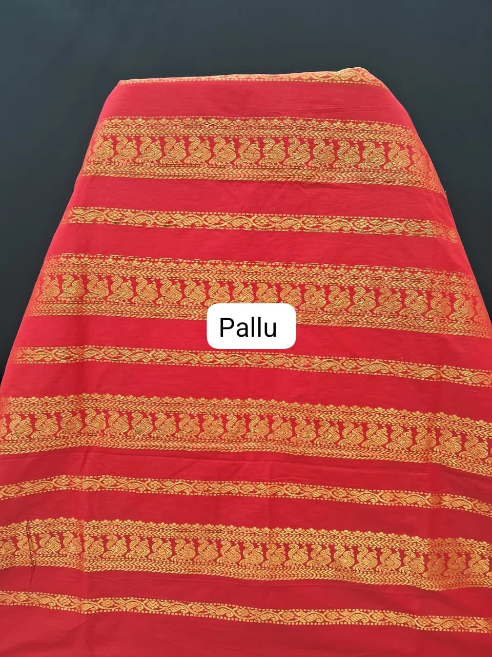 Beautiful Mango Yellow Kalyani Cotton Saree Pallu