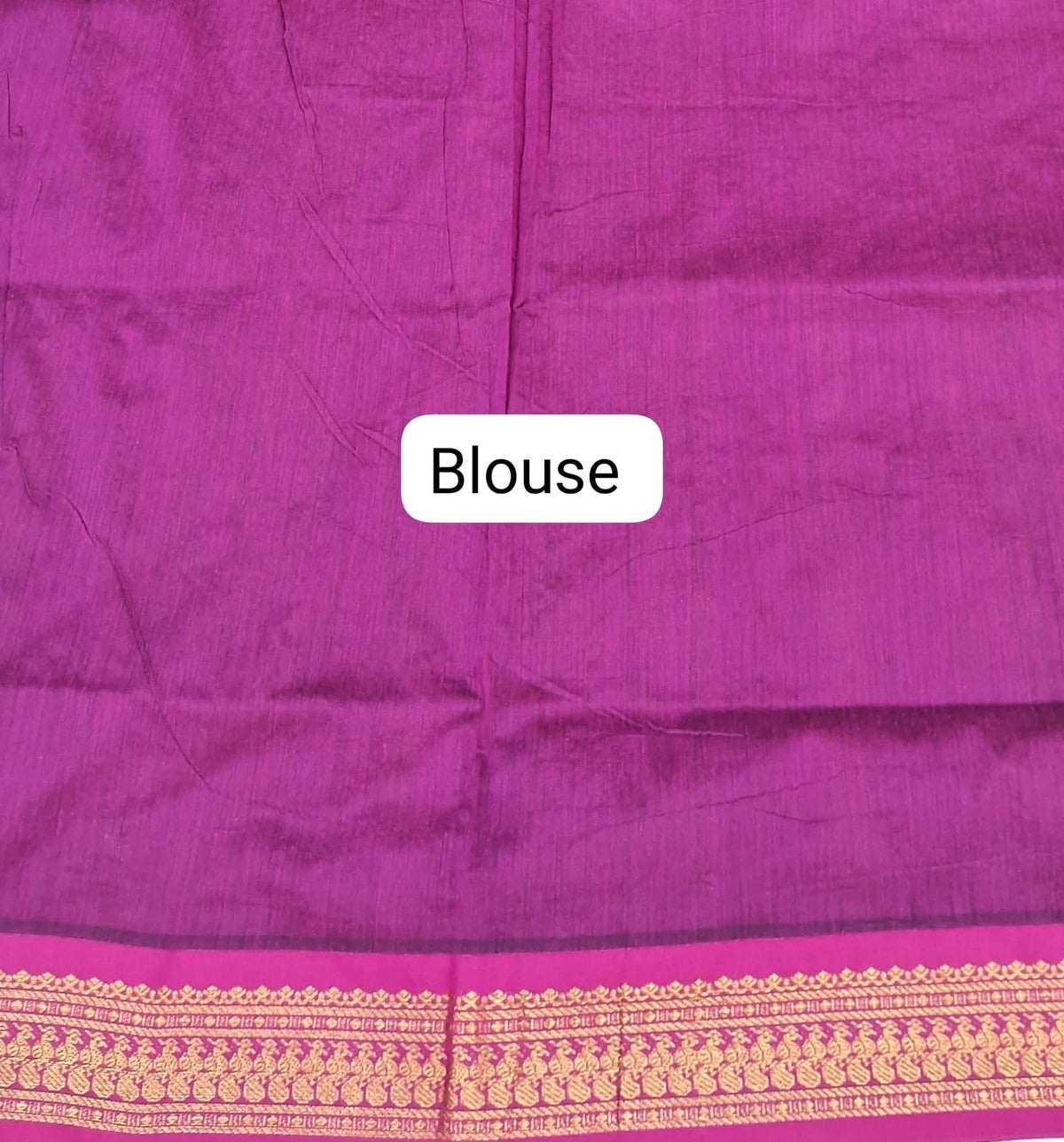 Stunning Bright green Kalyani cotton saree Blouse