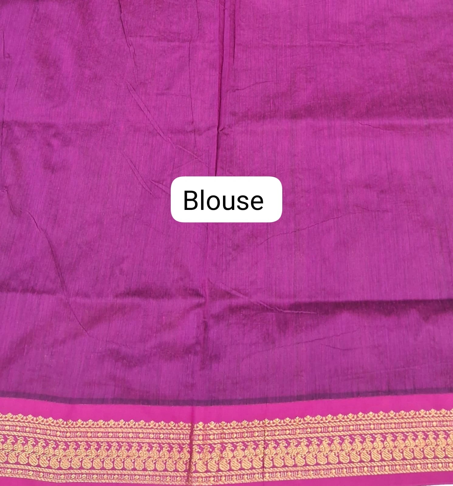 Stunning Bright green Kalyani cotton saree Blouse
