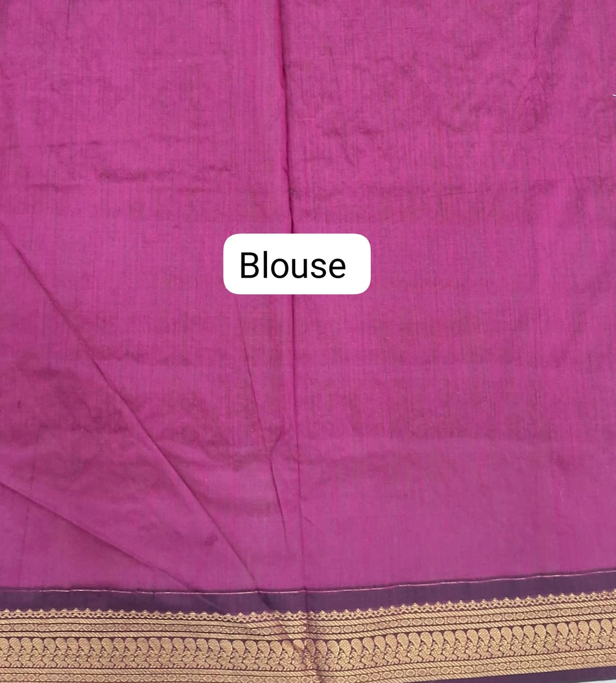 Stunning Black Kalyani Cotton Saree Blouse