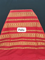Radiant Golden Yellow Kalyani Cotton Saree Pallu