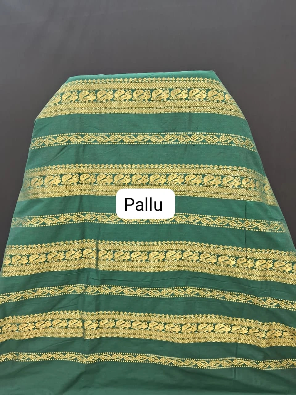 Red Kalyani cotton saree  pallu