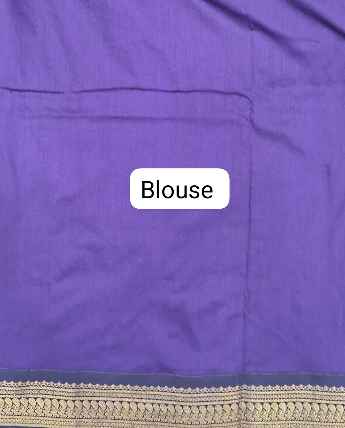Lavender Kalyani cotton saree Blouse