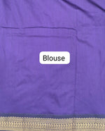 Lavender Kalyani cotton saree Blouse