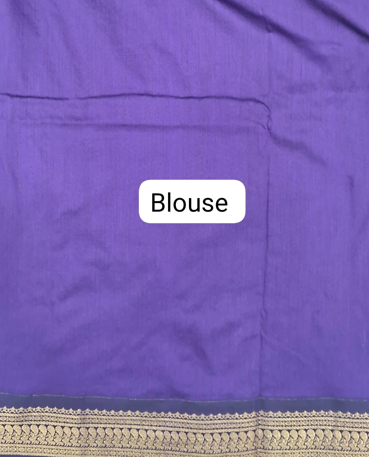 Lavender Kalyani cotton saree Blouse