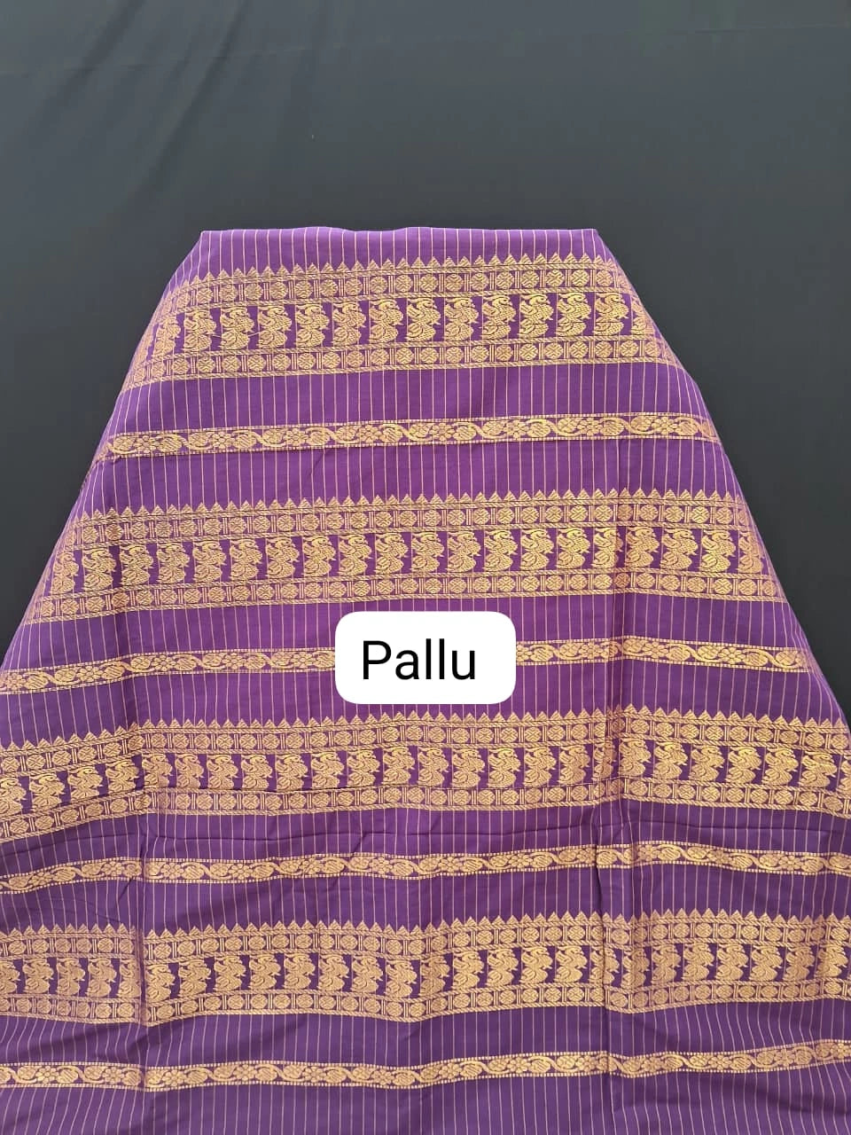 Bright Green Checked Kalyani Cotton Saree Pallu