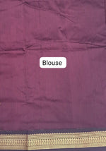 Maroon Kalyani cotton saree  Blouse