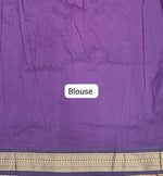 Caribbean Blue Kalyani Cotton Saree Blouse