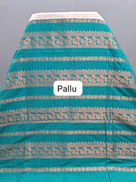 Cream Zari Checked Kalyani Cotton Saree Pallu