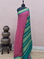 Onion pink Kalyani cotton saree